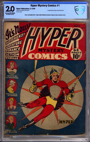 Hyper Mystery Comics 1 CBCS 2.0 (GD) (1940)