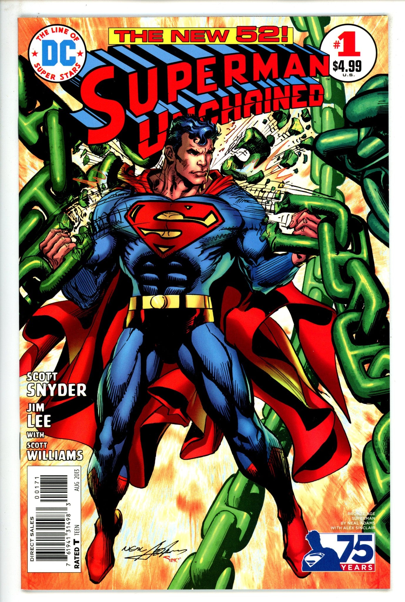 Superman Unchained1High Grade(2013) AdamsIncentive Variant