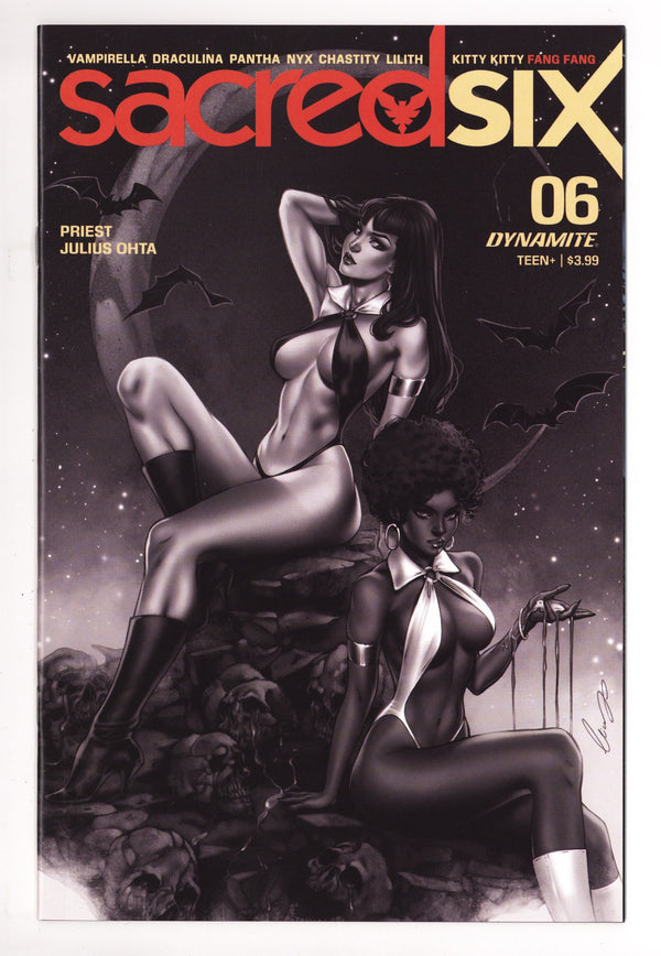 Sacred Six 6 High Grade (2021) Chatzoudis B&W Variant