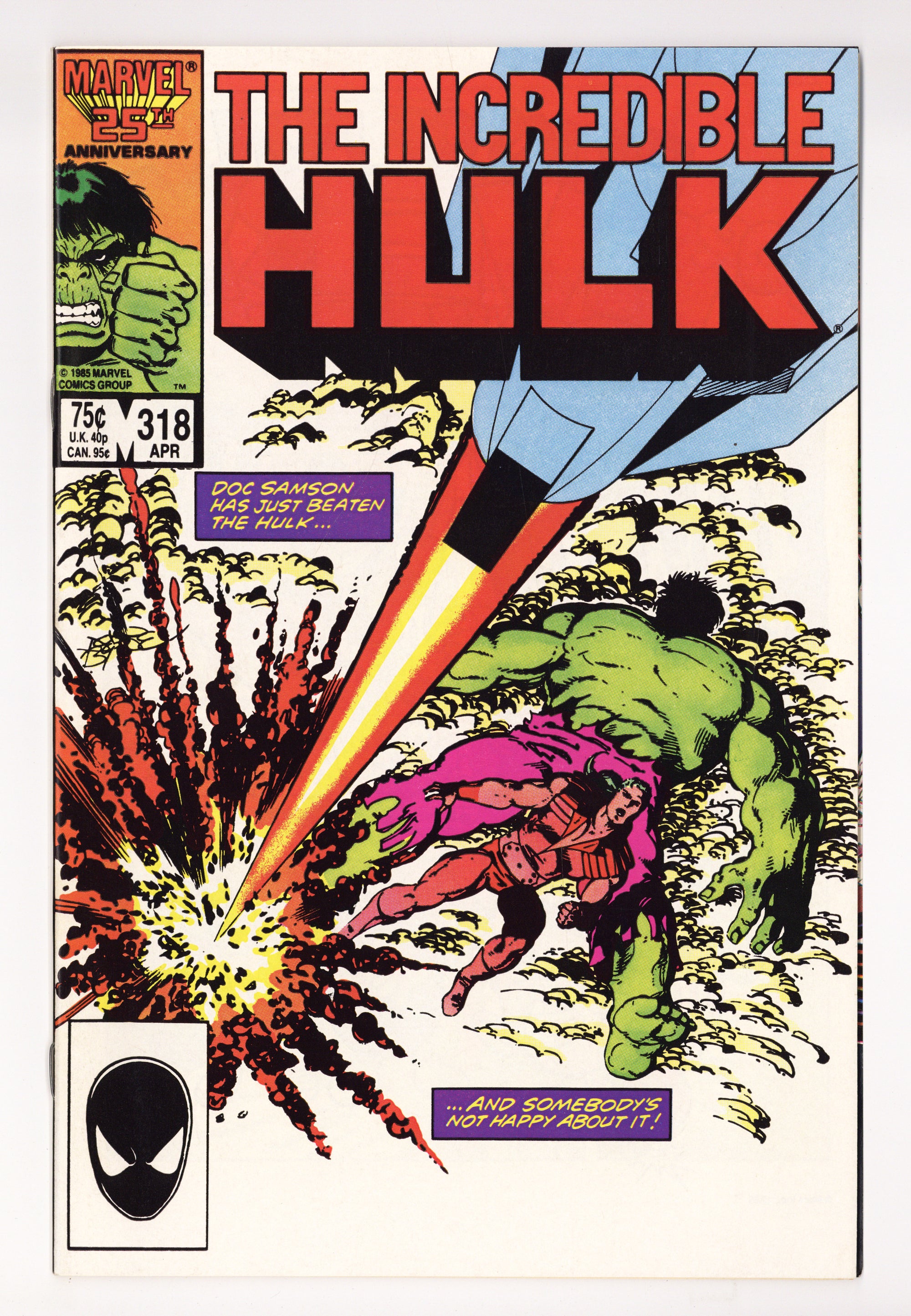 The Incredible Hulk Vol 1 318 High Grade (1986) 