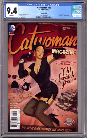 Catwoman Vol 4 43 CGC 9.4 (NM) (2015) Taylor Bombshells Variant