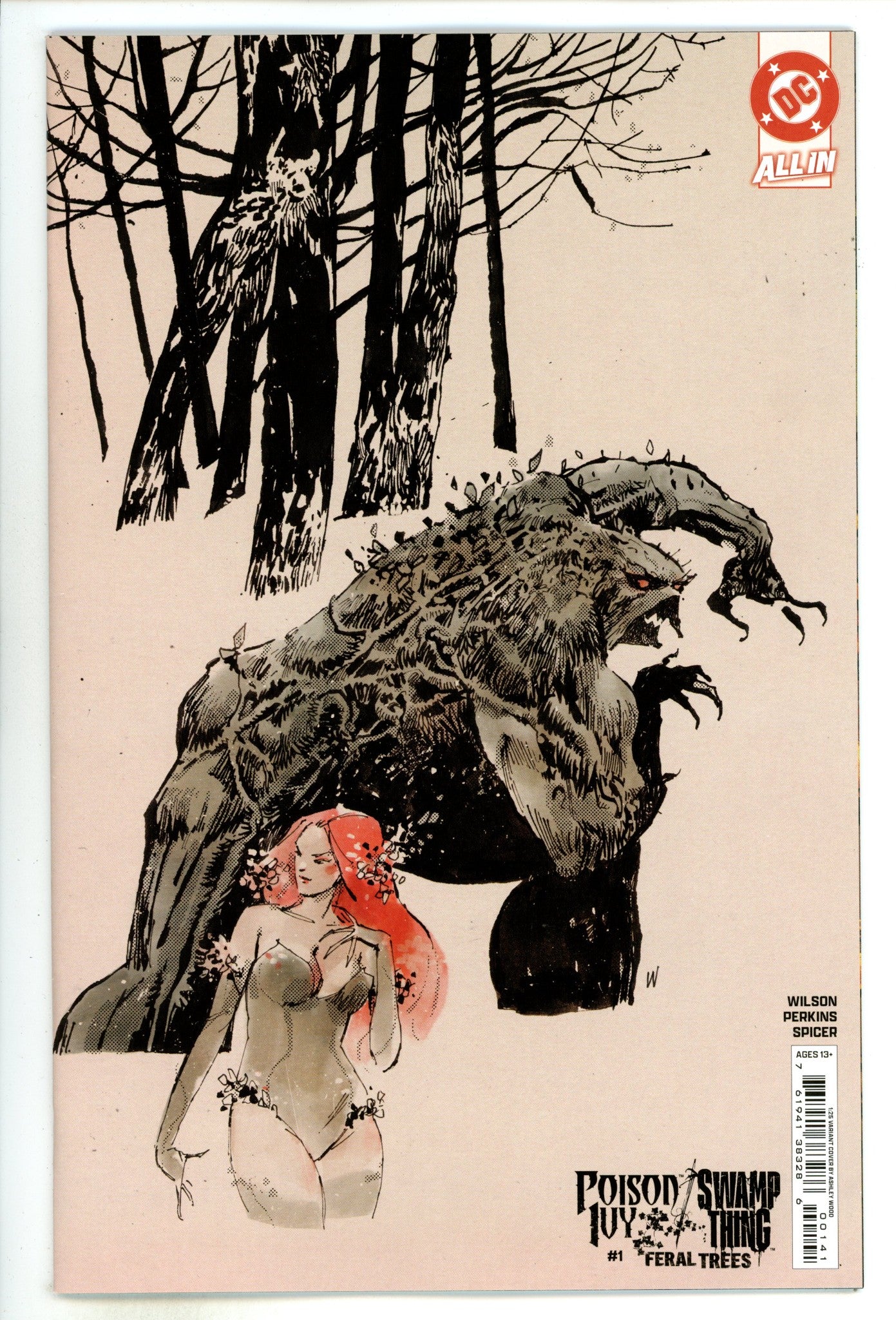 Poison Ivy Swamp Thing Feral Trees  1 Wood  Incentive Variant VF/NM  (2024)