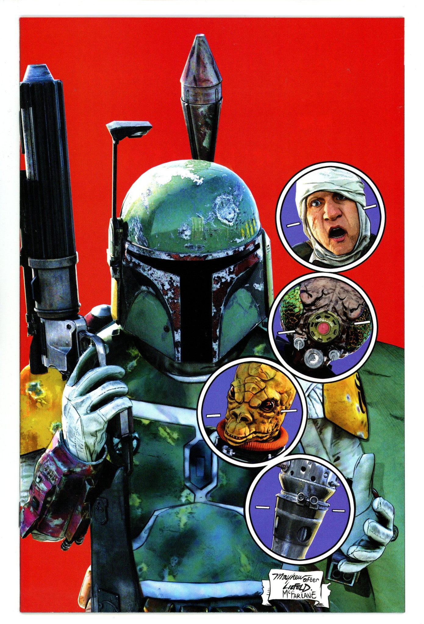 Star Wars: War of the Bounty Hunters Alpha 1 NM- (9.2) (2021) Mayhew Virgin Exclusive Variant 
