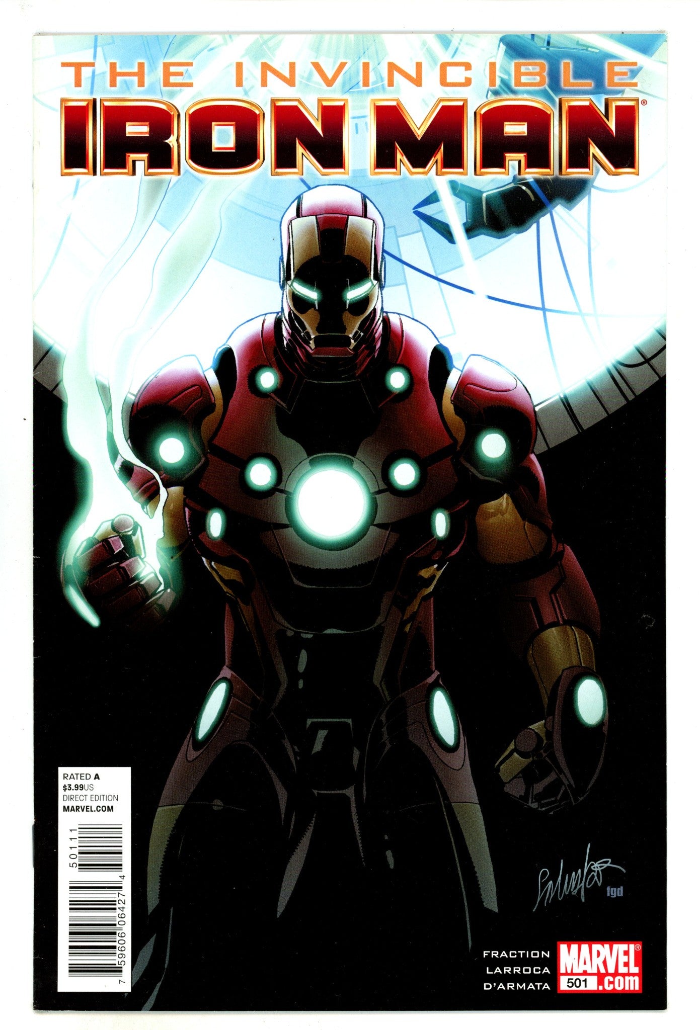 Invincible Iron Man Vol 1 501 High Grade (2011) 