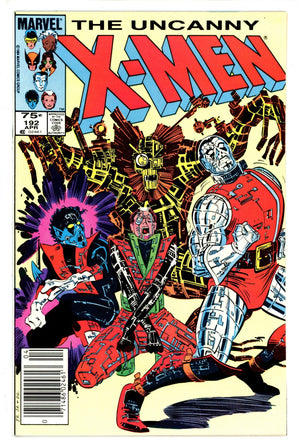 The Uncanny X-Men Vol 1 192  High Grade   (1985)   Canadian Price Variant