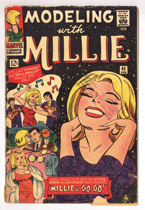 Modeling with Millie 45 PR (0.5) Interior Pages Torn (1966)