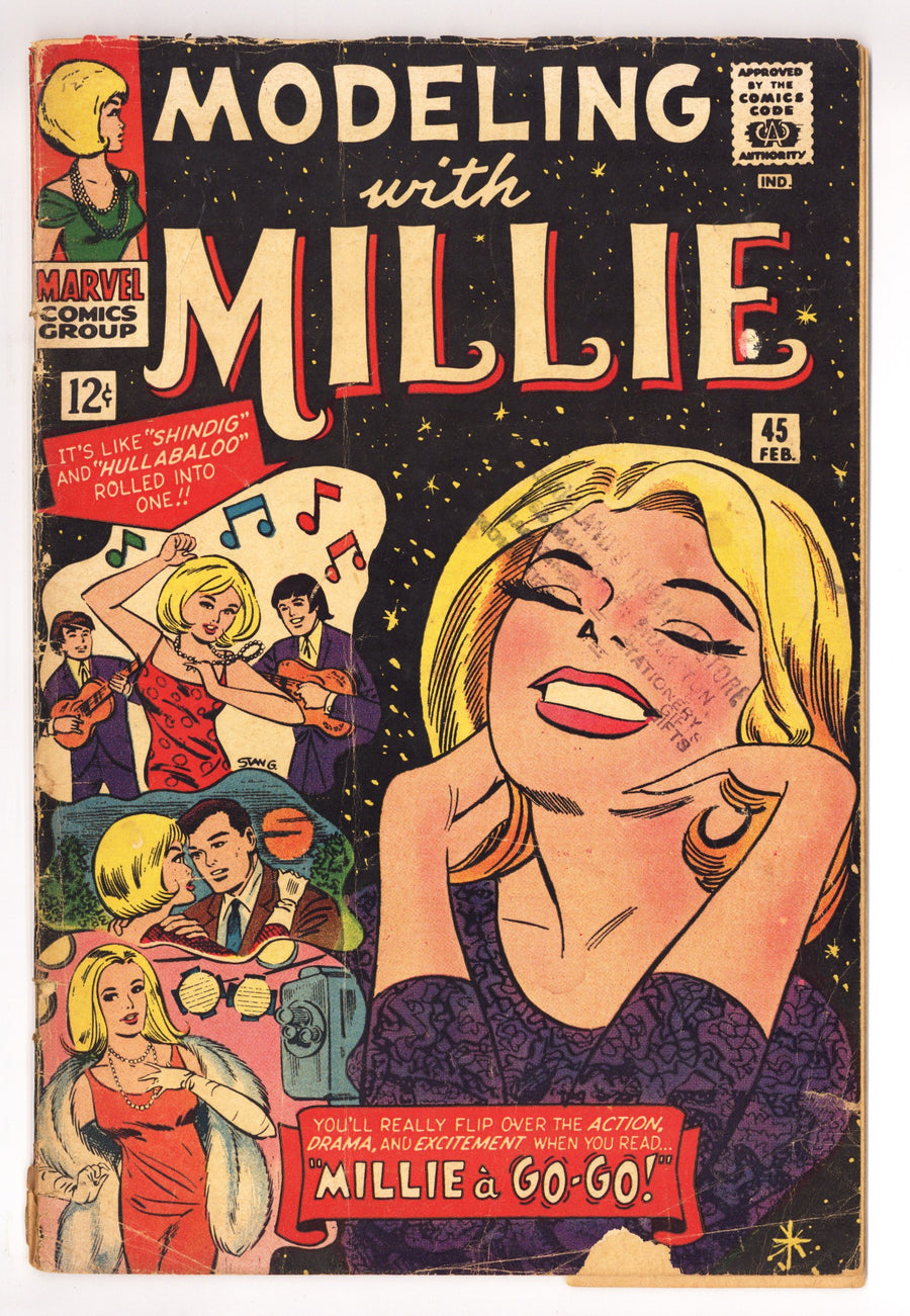 Modeling with Millie 45 PR (0.5) Interior Pages Torn (1966) 