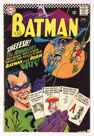 Batman Vol 1 179 VG- (3.5) (1966)