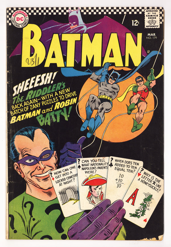 Batman Vol 1 179 VG- (3.5) (1966)