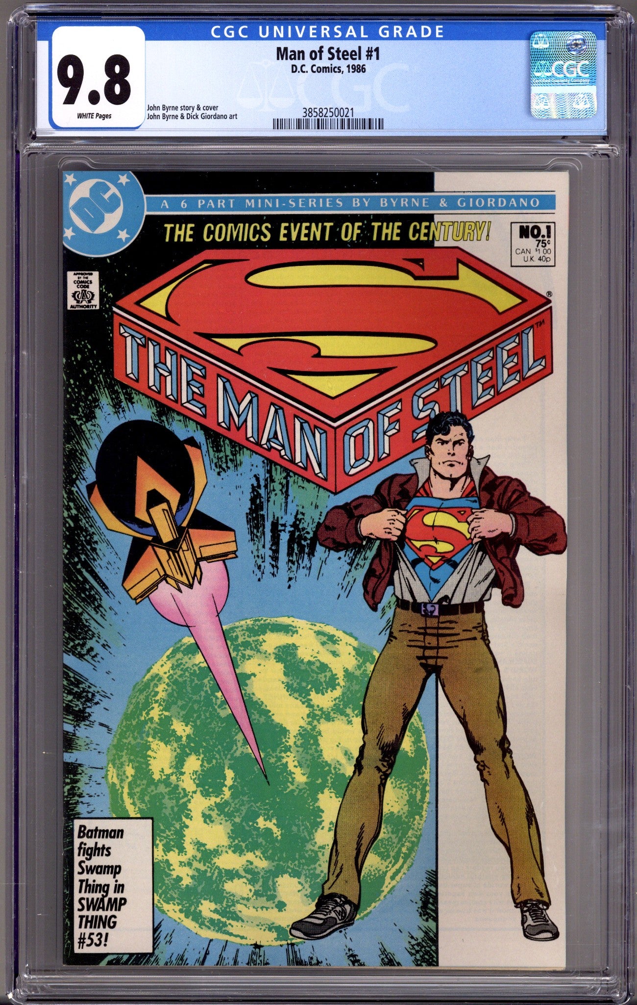 The Man of Steel Vol 1 1 CGC 9.8 (NM/M) (1986) 