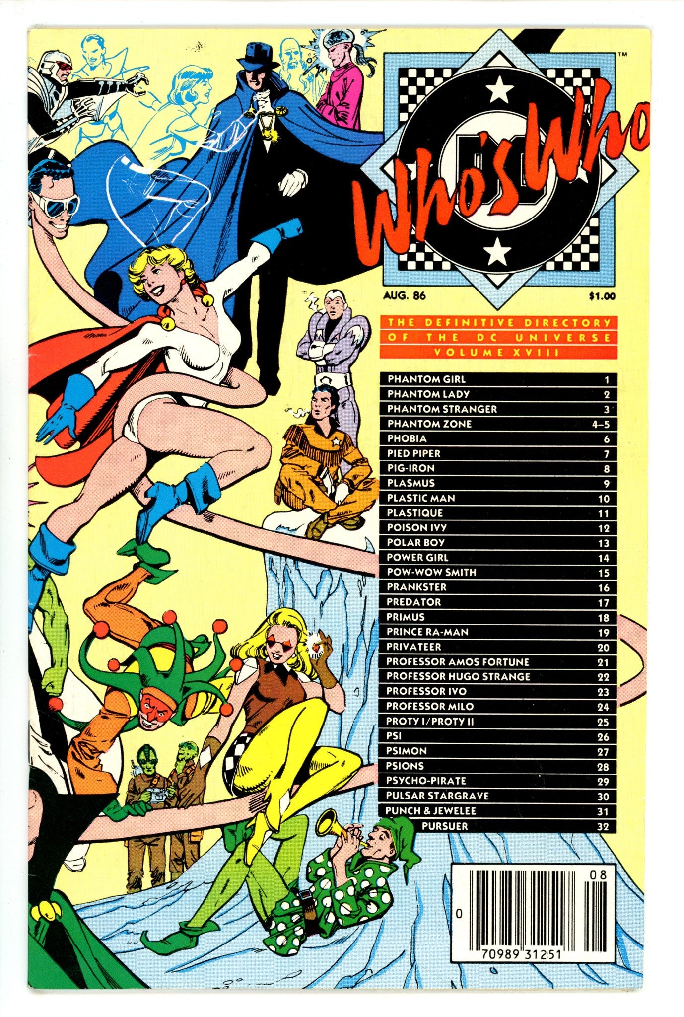 Who's Who: The Definitive Directory of the DC Universe 18 Newsstand (1986)