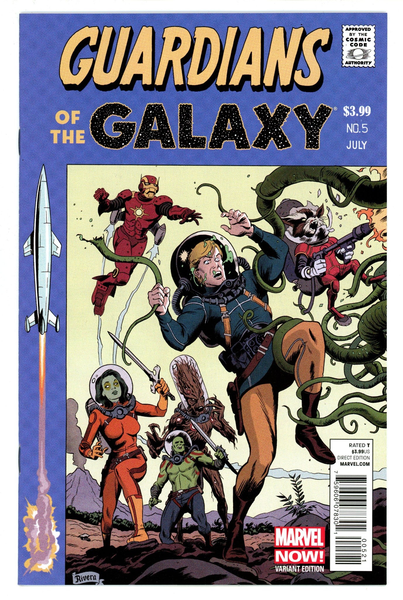 Guardians of the Galaxy Vol 3 5 VF/NM (9.0) (2013) Rivera Incentive Variant 