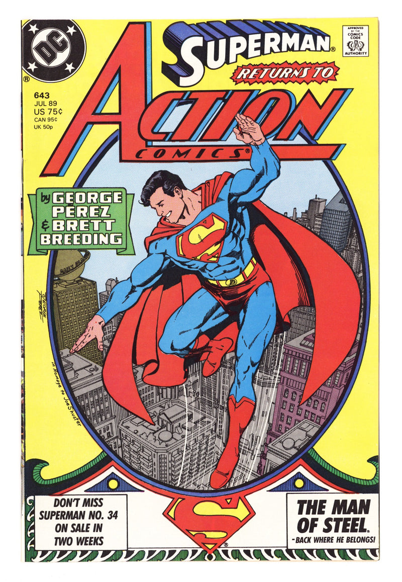 Action Comics Vol 1 643 High Grade (1989) 
