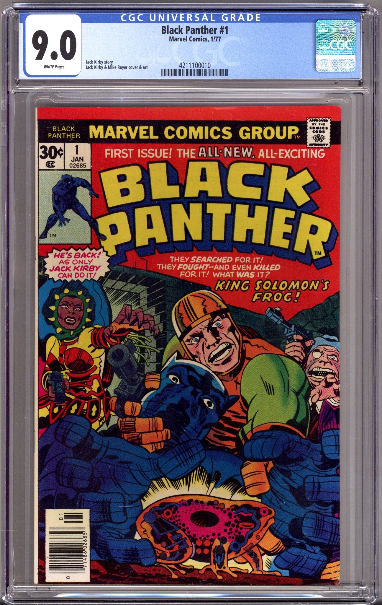 Black Panther Vol 1 1 CGC 9.0 (VF/NM)   (1977)        