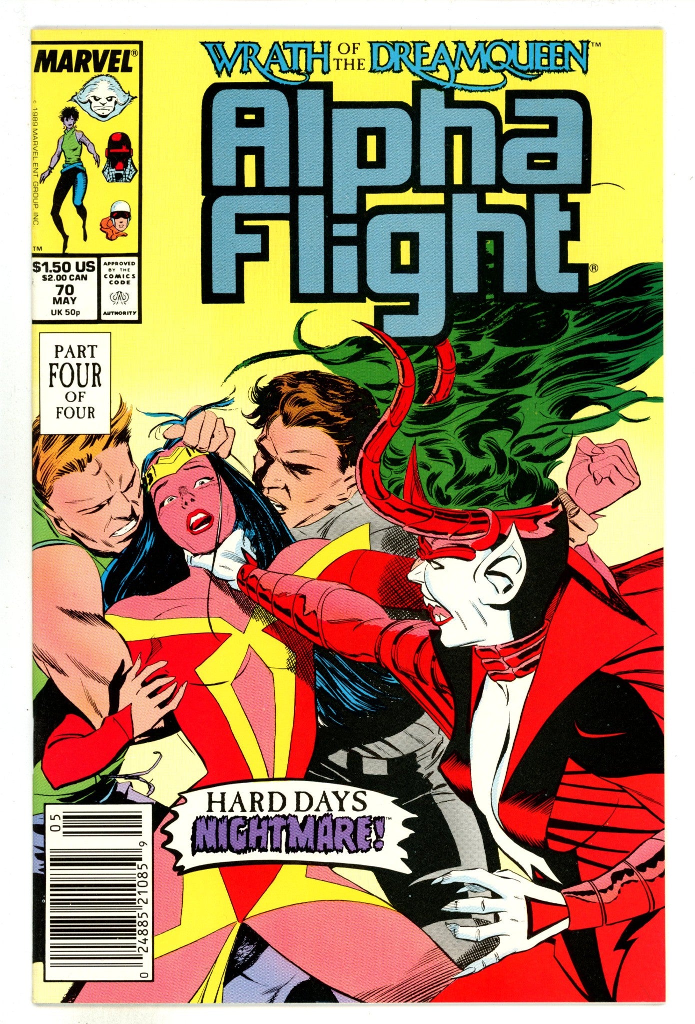 Alpha Flight Vol 1 70 High Grade (1989) Newsstand 