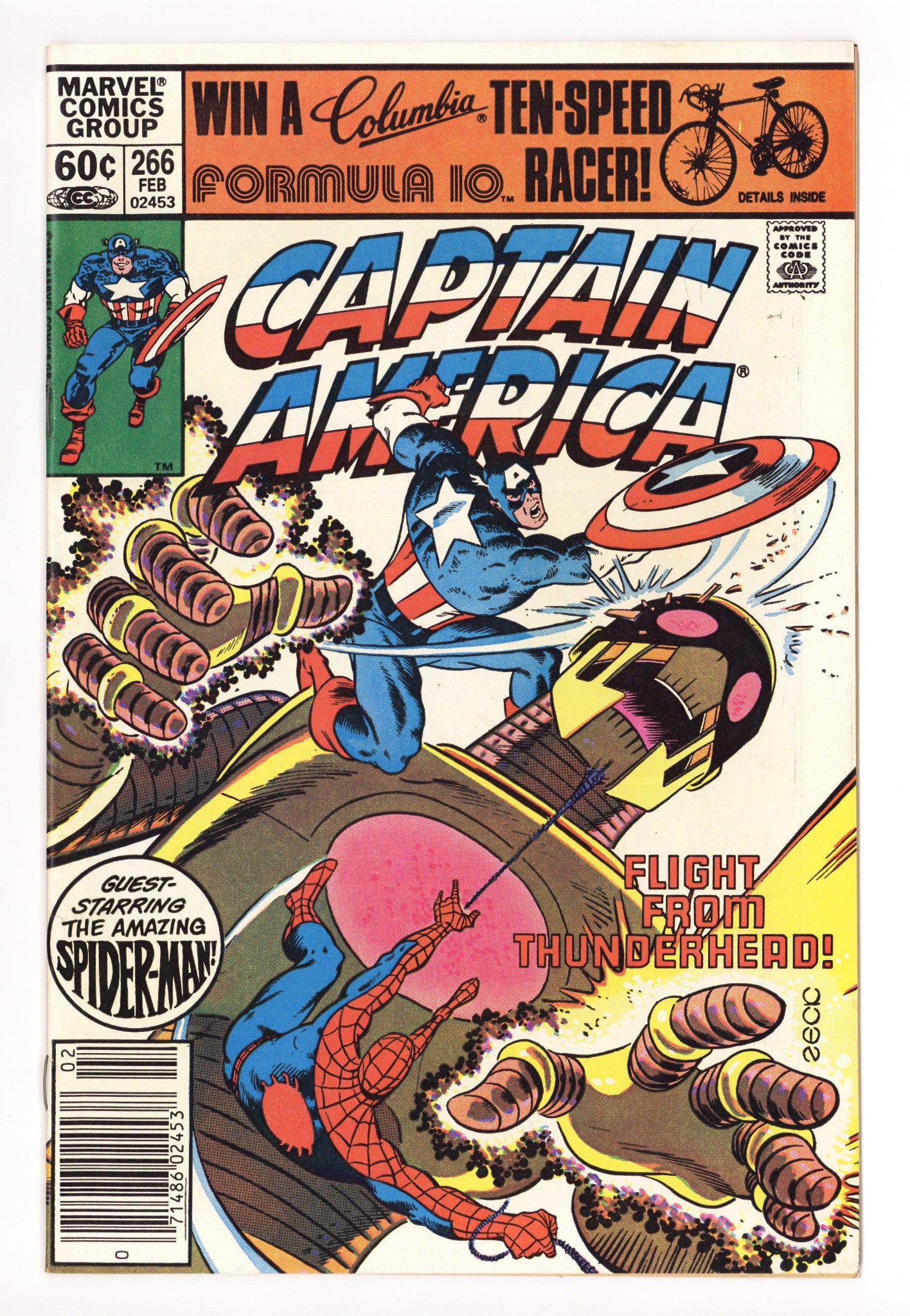 Captain America Vol 1 266 Mid Grade (1982) Newsstand 