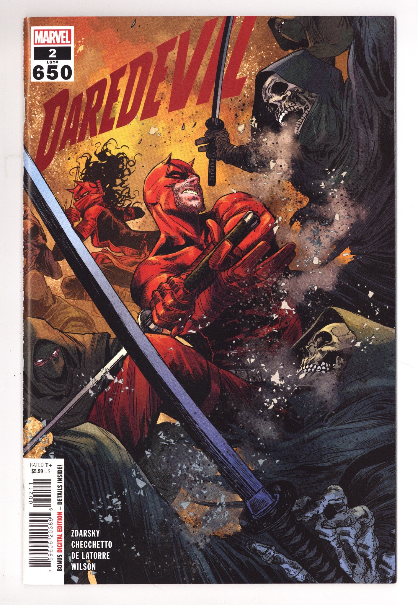 Daredevil Vol 7 2 (650) High Grade (2022) 