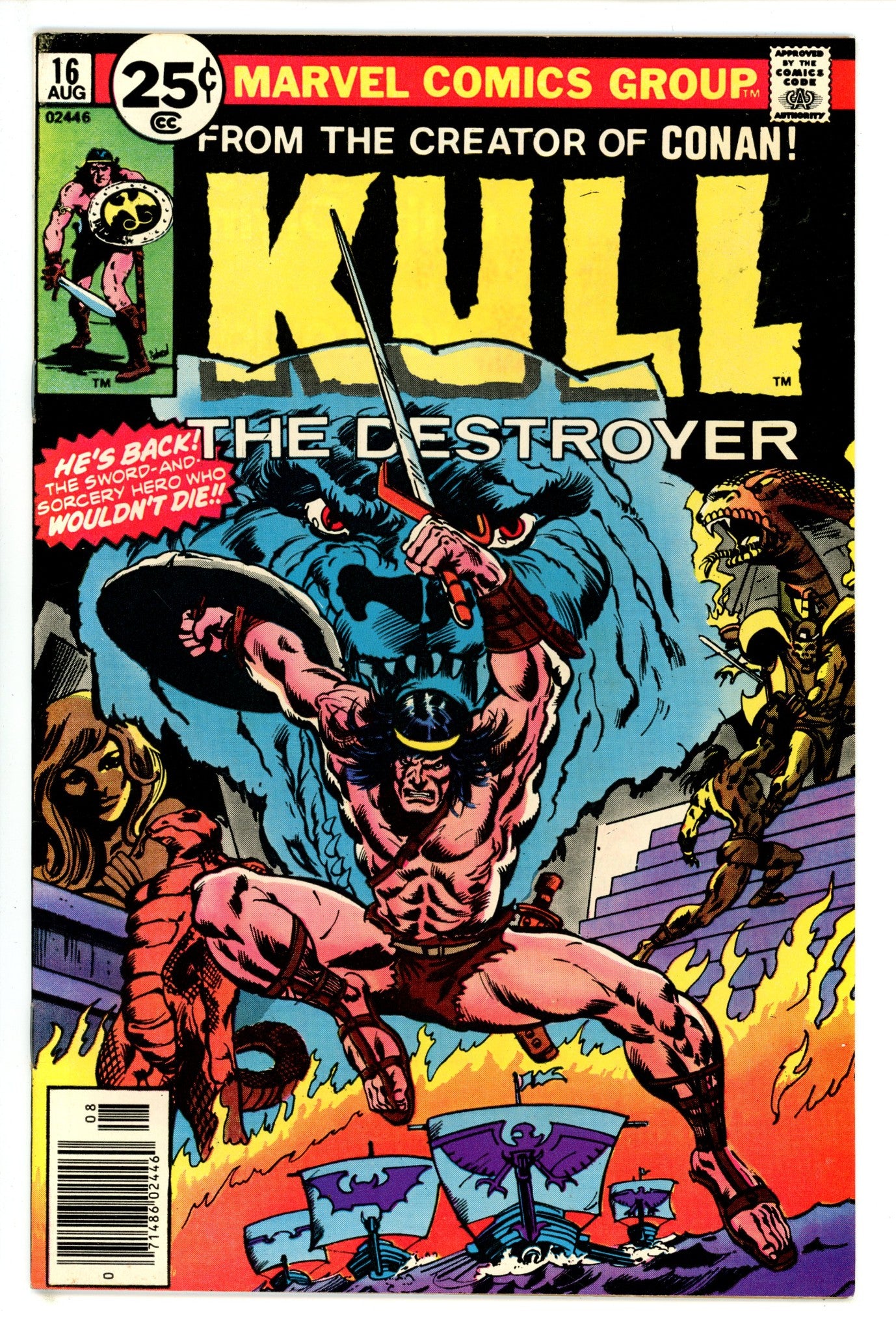 Kull the Destroyer Vol 1 16 FN/VF (1974)
