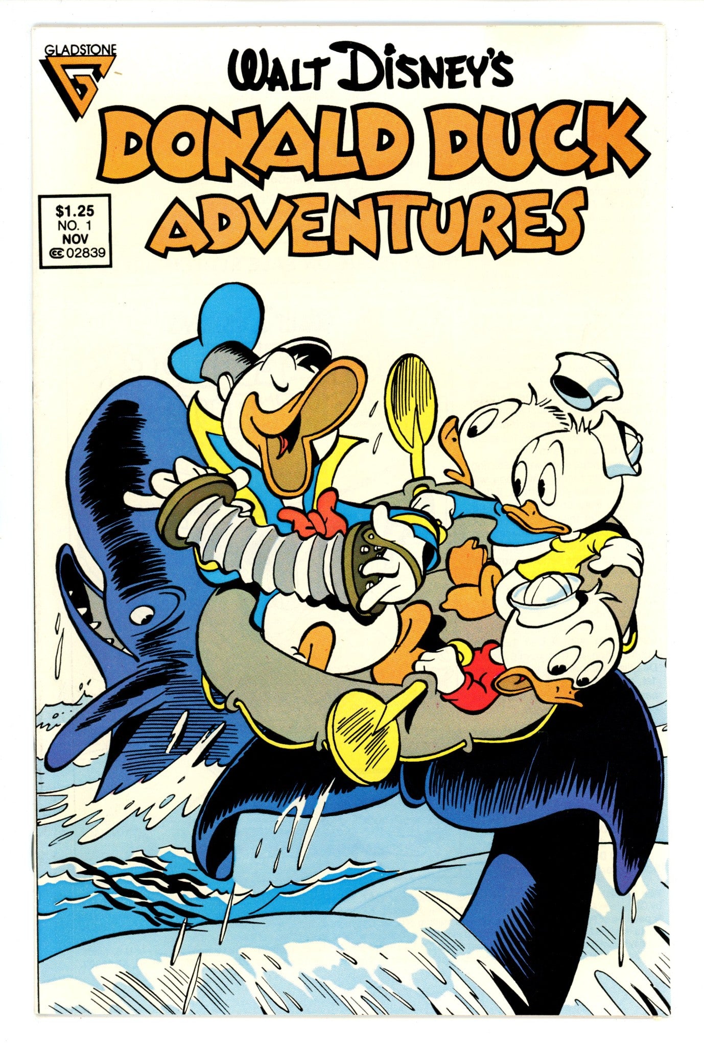 Walt Disney's Donald Duck Adventures 1 VF+ (8.5) (1987) Canadian Price Variant 