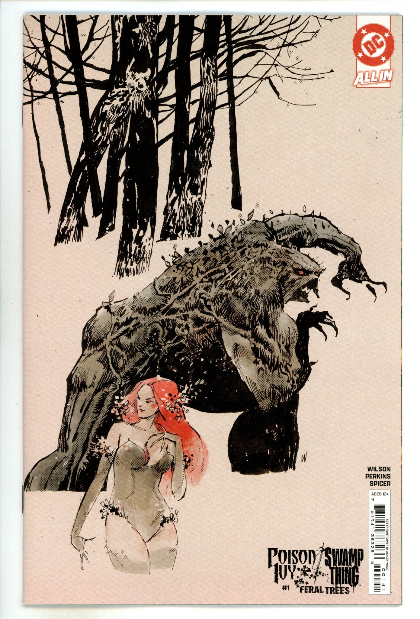 Poison Ivy Swamp Thing Feral Trees  1 Wood  Incentive Variant NM  (2024)