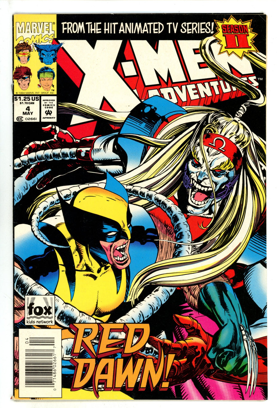 X-Men Adventures [II] 4 Mid Grade (1994) Newsstand 