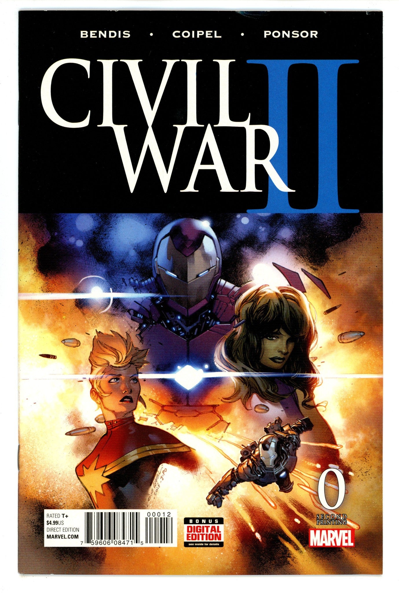 Civil War II 0 Mid Grade (2016) 2nd Print 