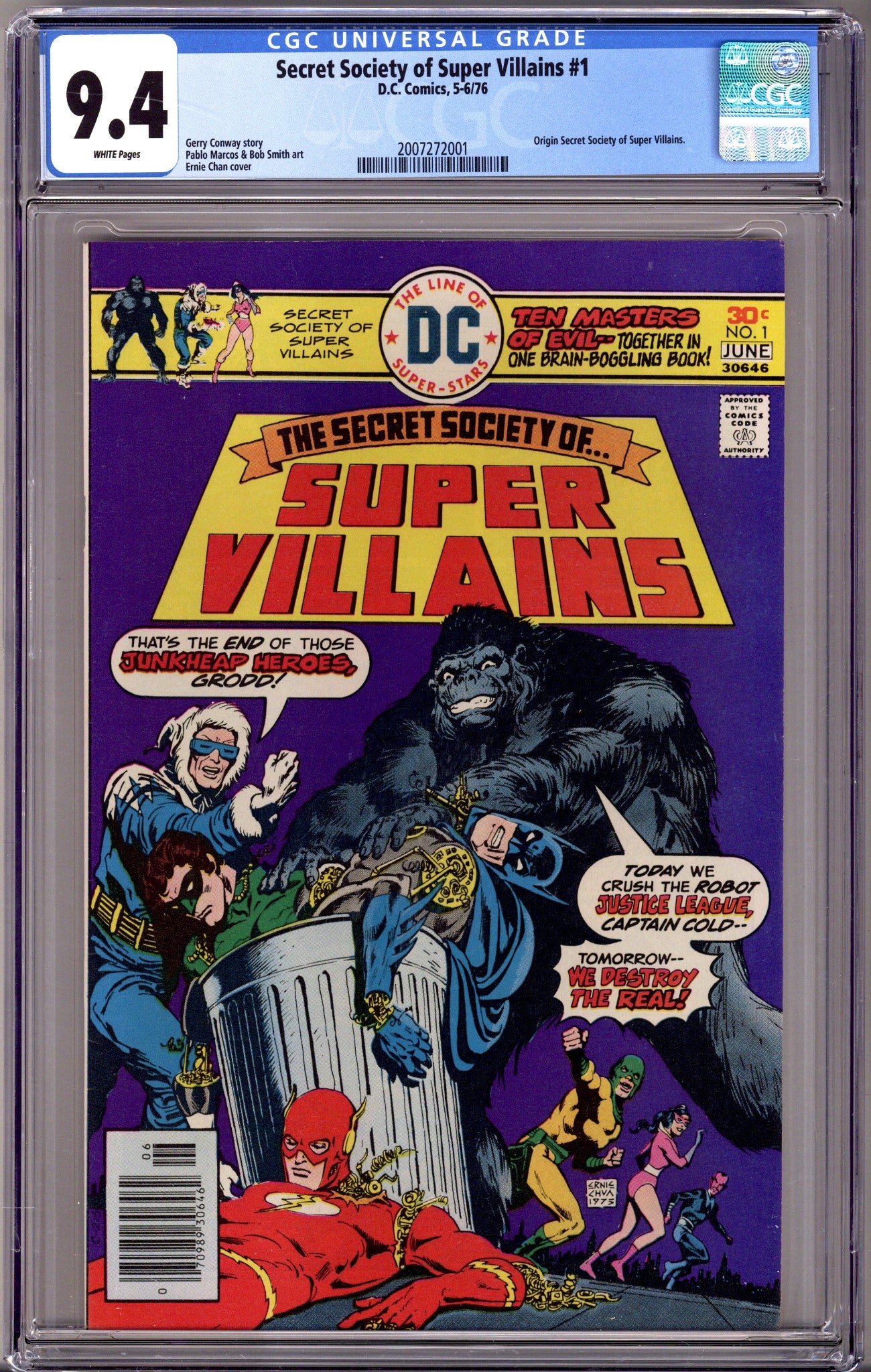 Secret Society of Super-Villains 1 CGC 9.4 (NM) (1976) 
