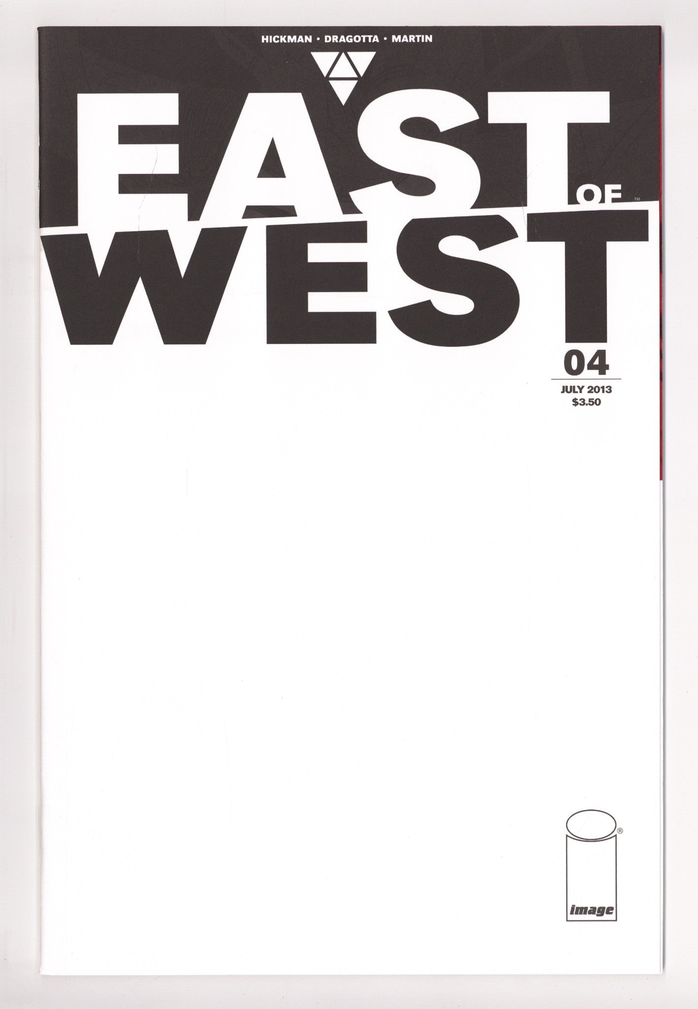 East of West 4 High Grade (2013) Blank Variant 