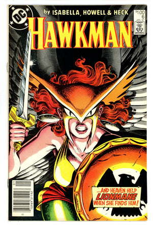 Hawkman Vol 2 6 FN/VF (7.0) (1987) Canadian Price Variant