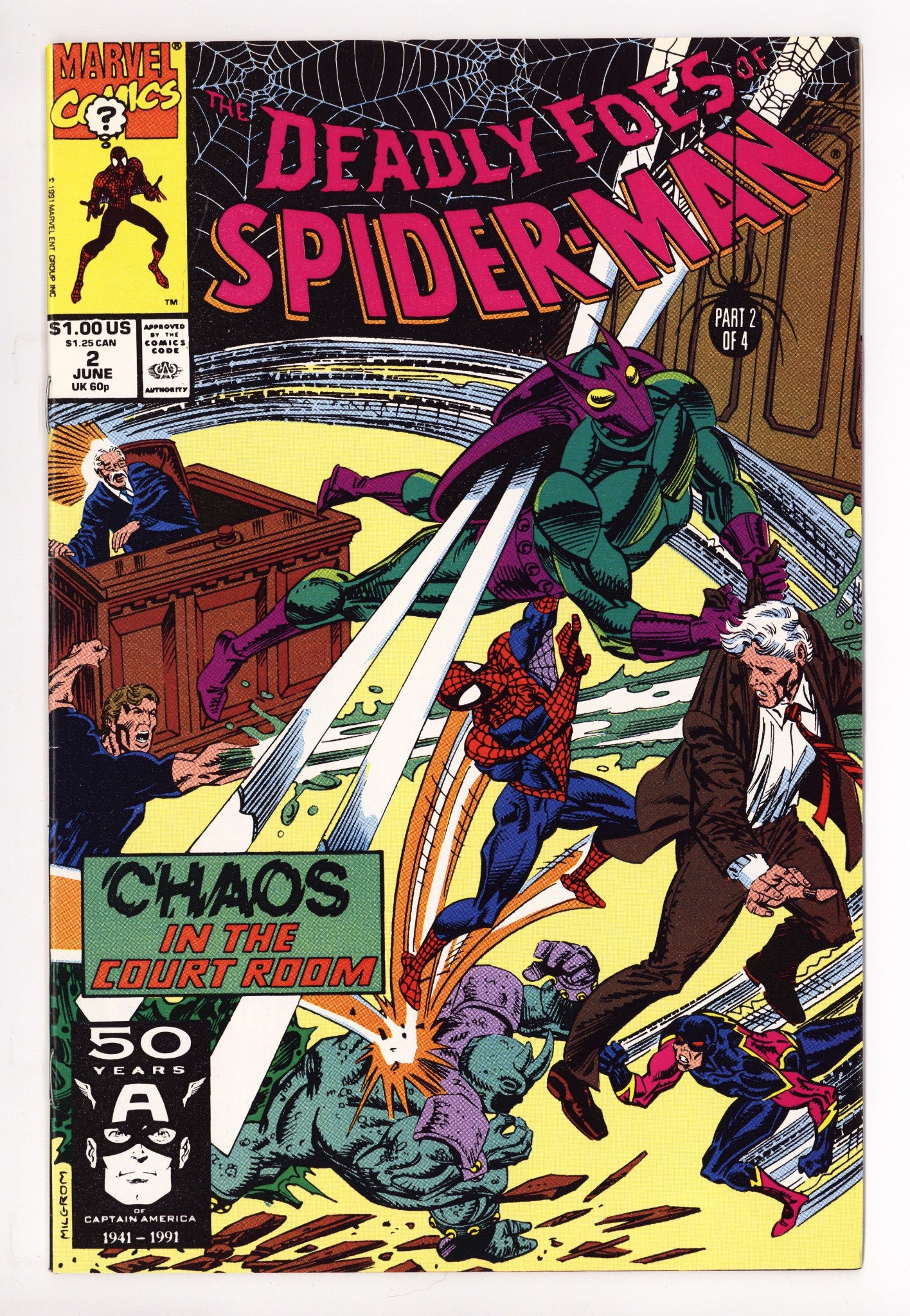 Deadly Foes of Spider-Man 2 High Grade (1991) 