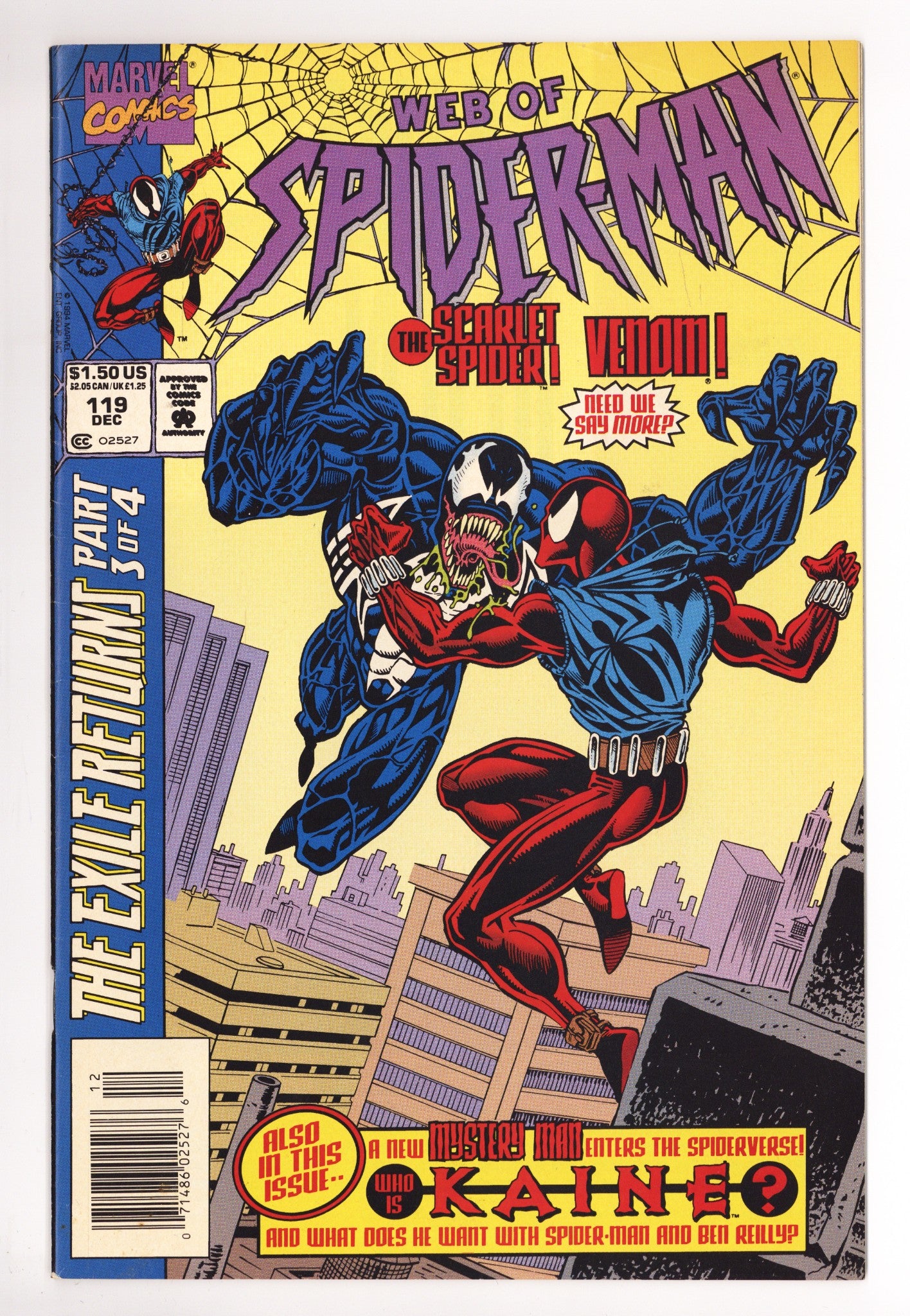 Web of Spider-Man Vol 1 119 FN (6.0) (1994) Newsstand 
