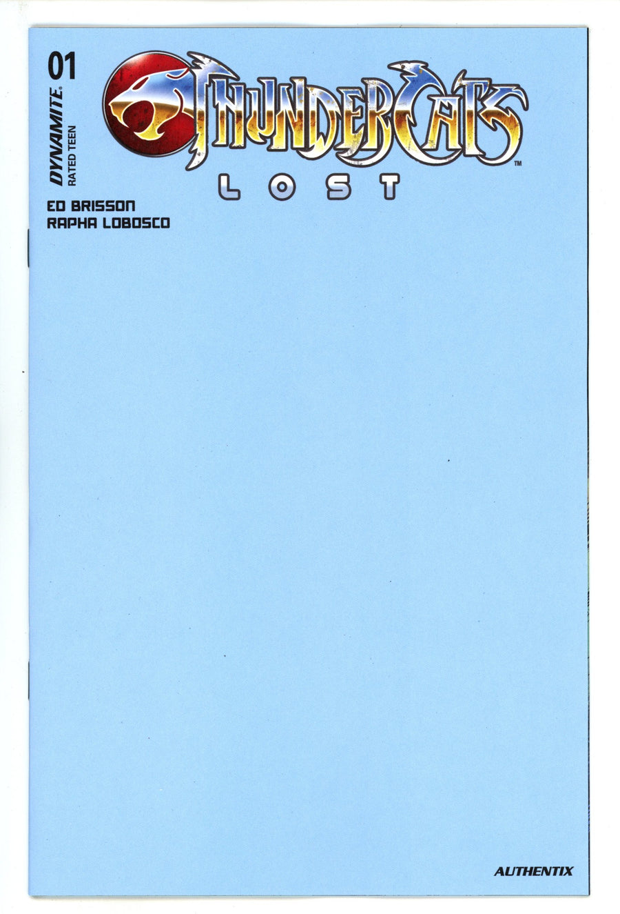 Thundercats Lost 1 Blue Blank Variant (2025)