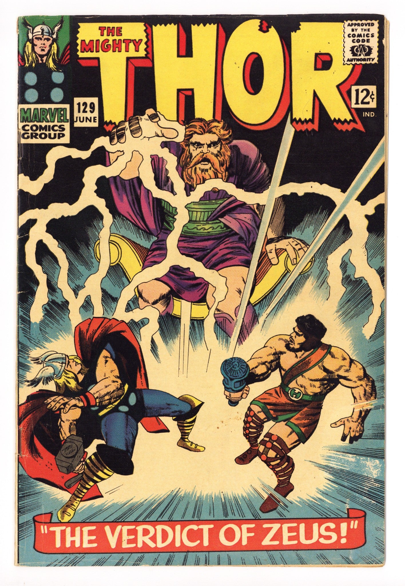 Thor Vol 1 129 VG (4.0) (1966) 