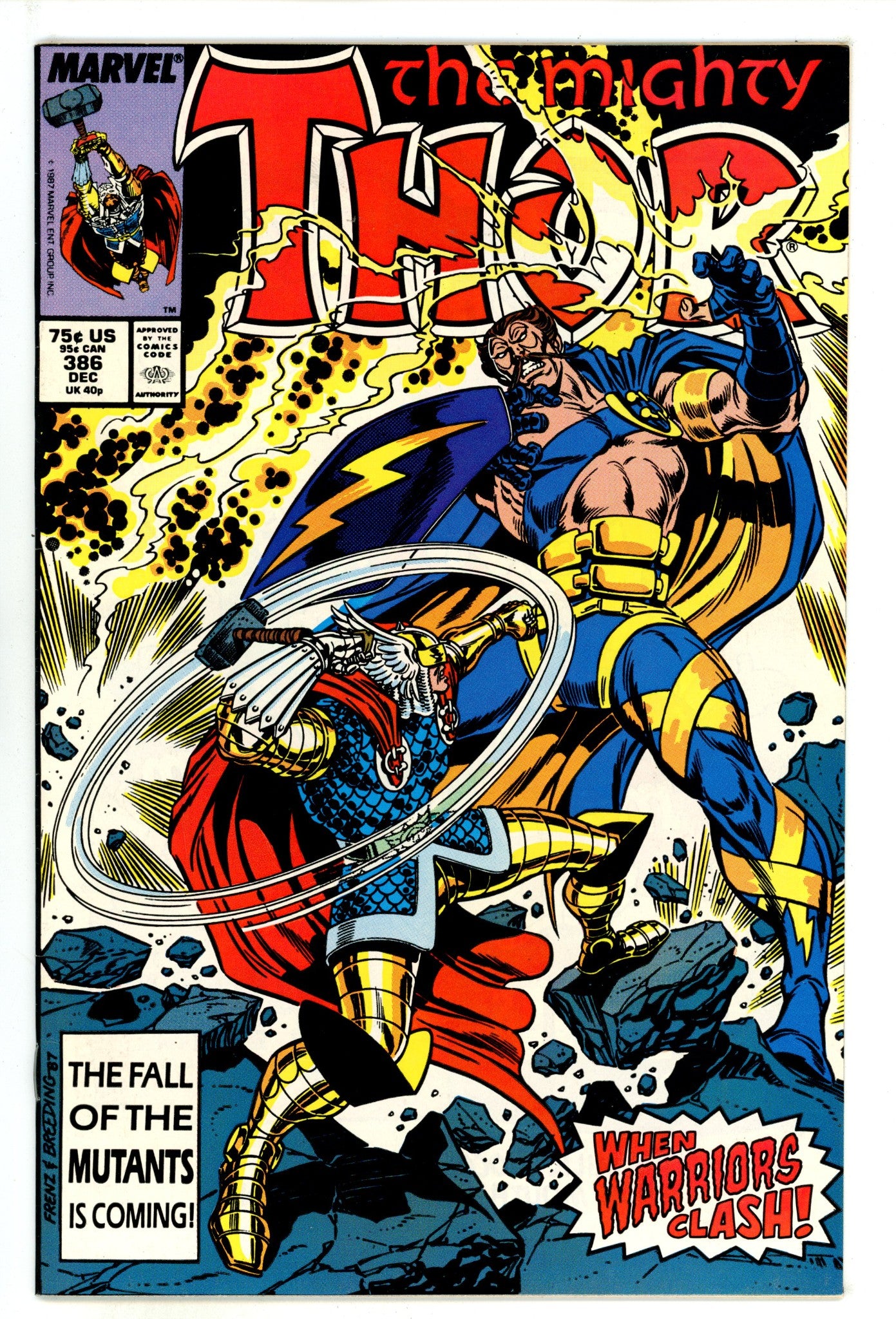 Thor Vol 1 386  Mid Grade   (1987)        