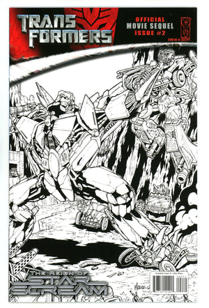 Transformers: The Reign of Starscream 2 High Grade (2008) Milne B&W Incentive Variant