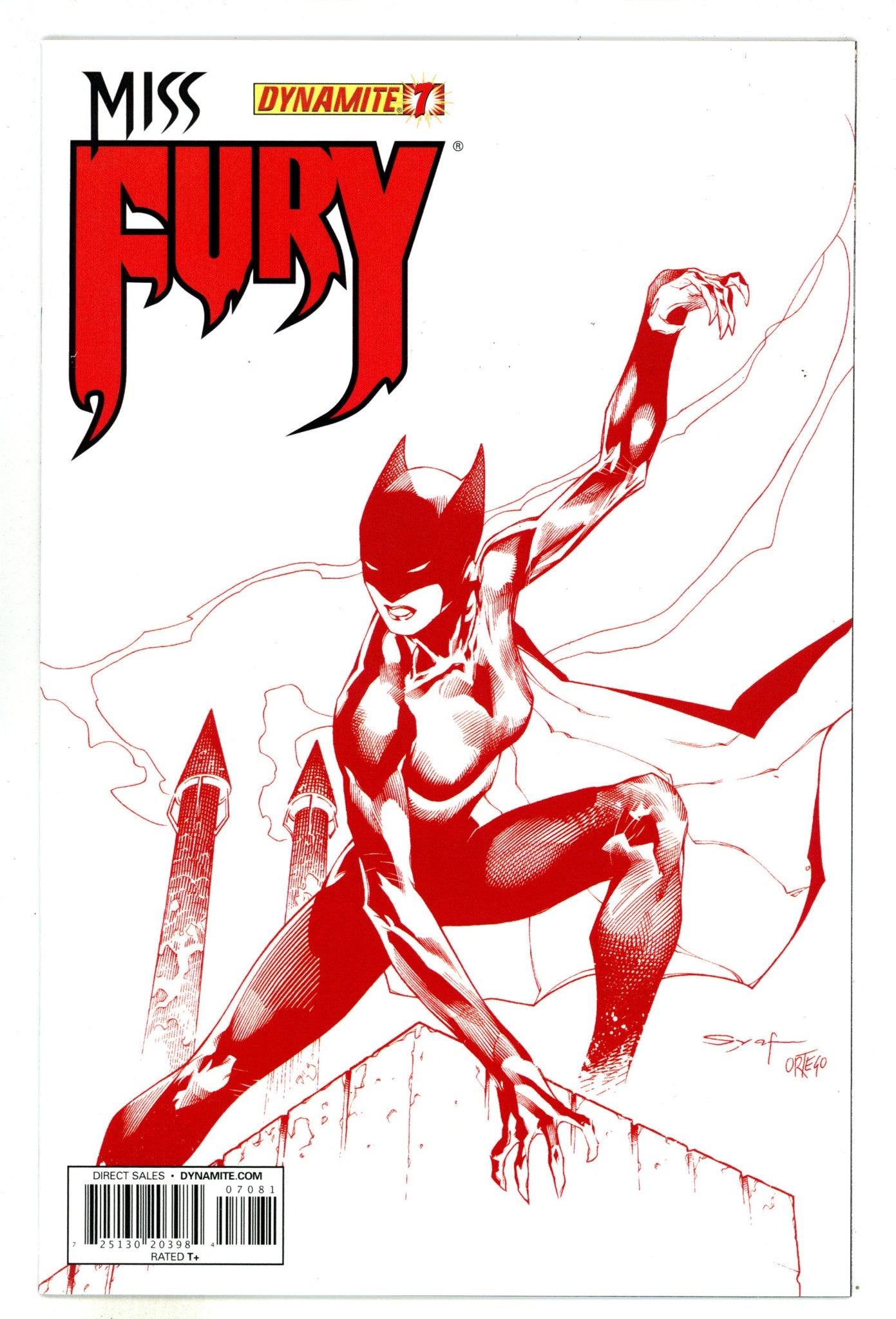 Miss Fury Vol 2 7 NM- (9.2) /75 (2013) Syaf Dynamic Forces Exclusive Variant 