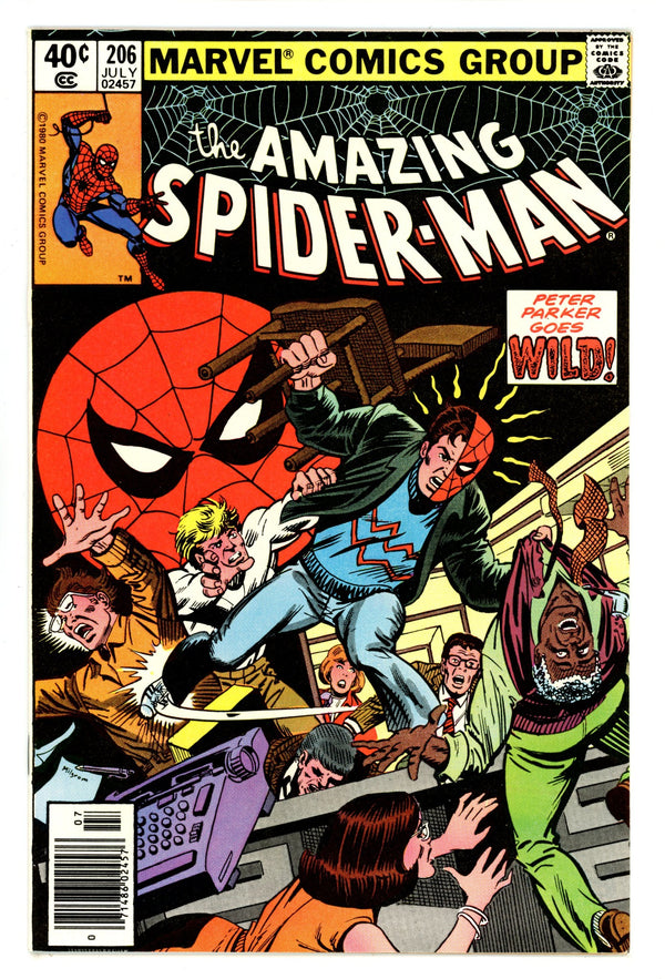 The Amazing Spider-Man Vol 1 206 VF+ (8.5) (1980) Newsstand