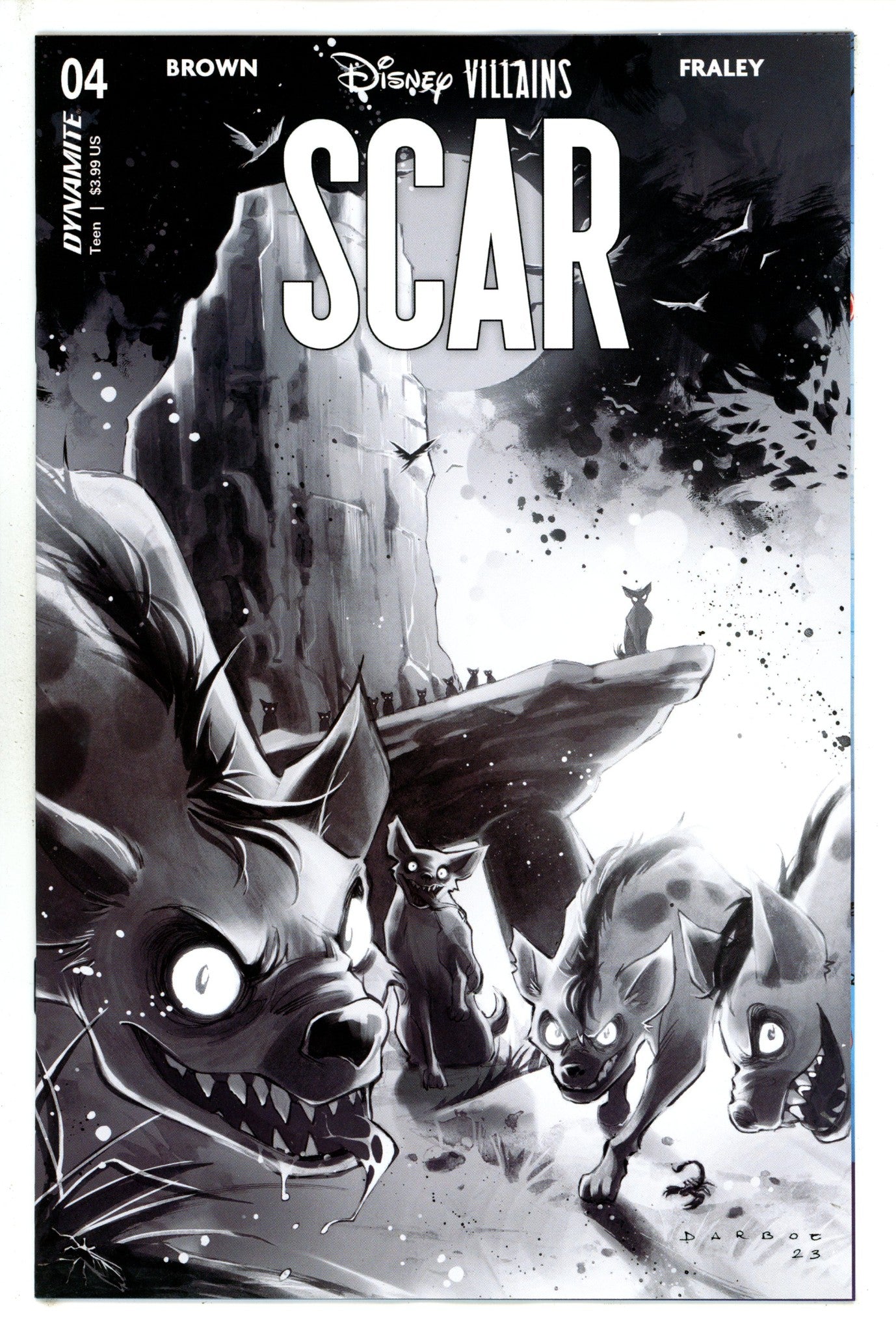 Disney Villains Scar 4 Darboe B&W Incentive Variant (2023)