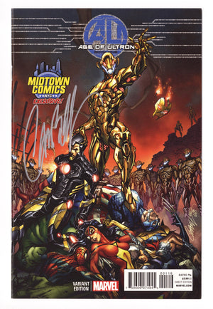 Age of Ultron 1 VF/NM (9.0) (2013) Campbell Exclusive Variant Signed x1 Cover J. Scott Campbell