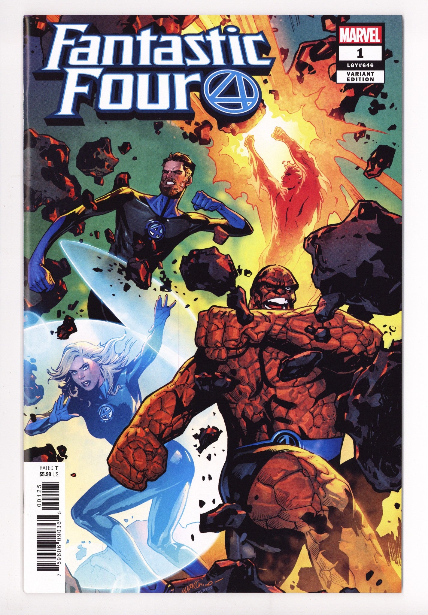 Fantastic Four Vol 6 1 High Grade (2018) Lupacchino Incentive Variant 