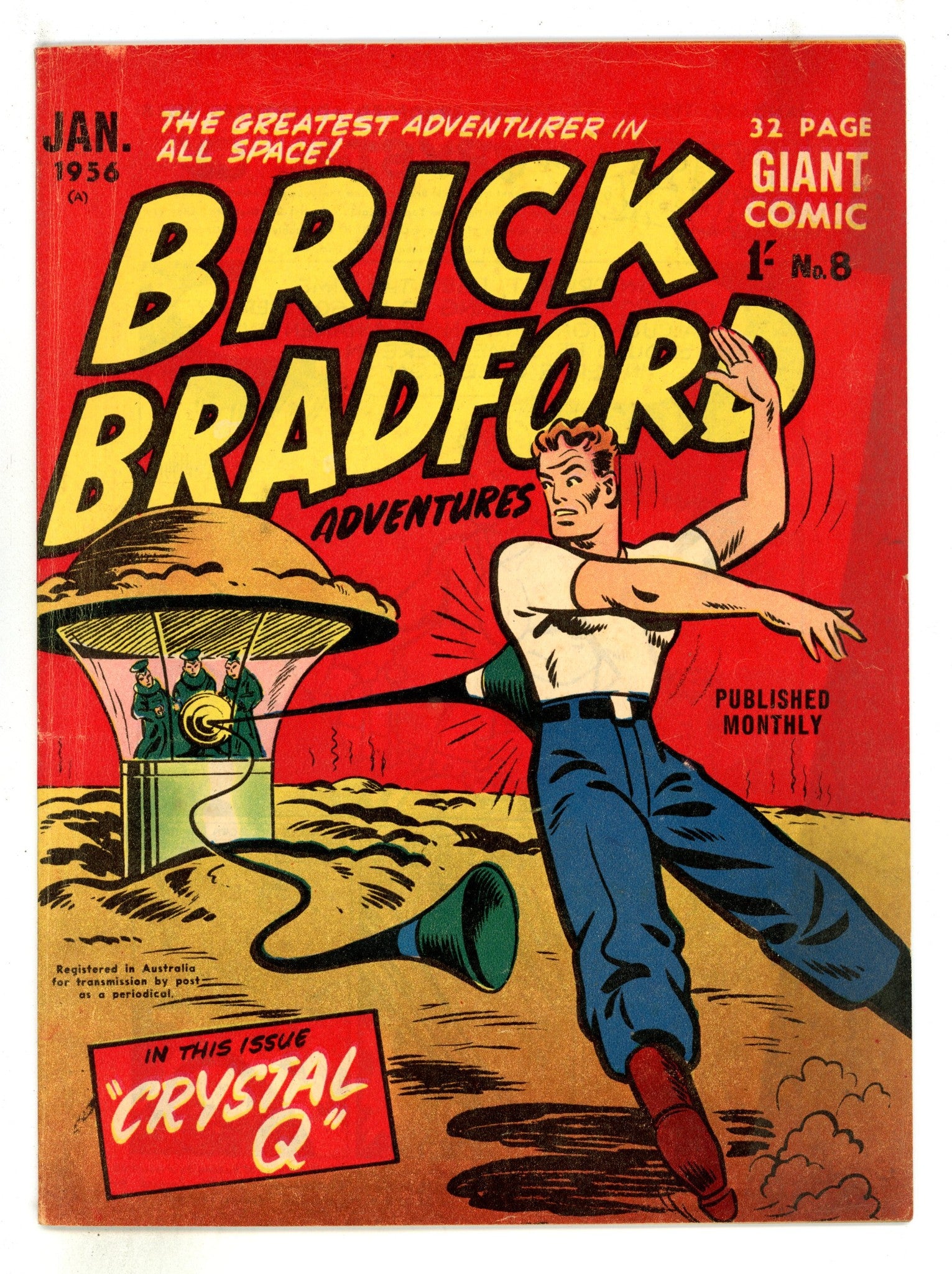 Brick Bradford Adventures 8 VG+ (4.5) (1956) 
