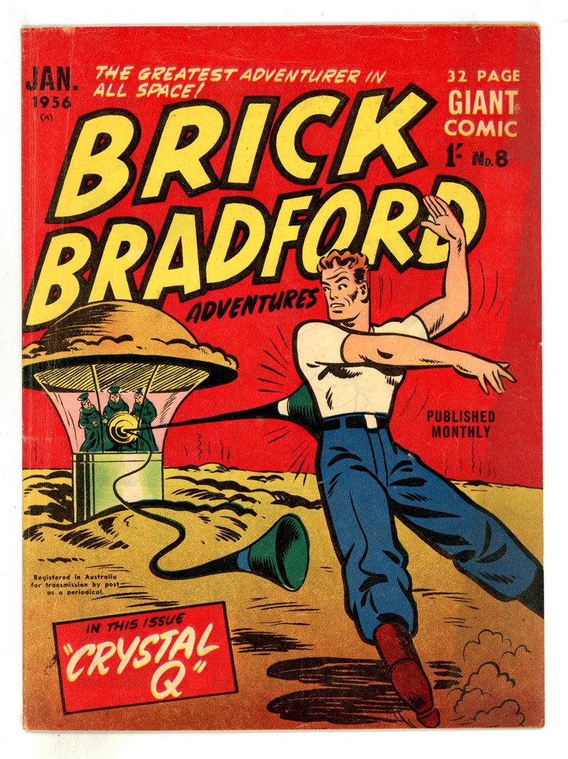 Brick Bradford Adventures 8 VG+ (4.5) (1956) 