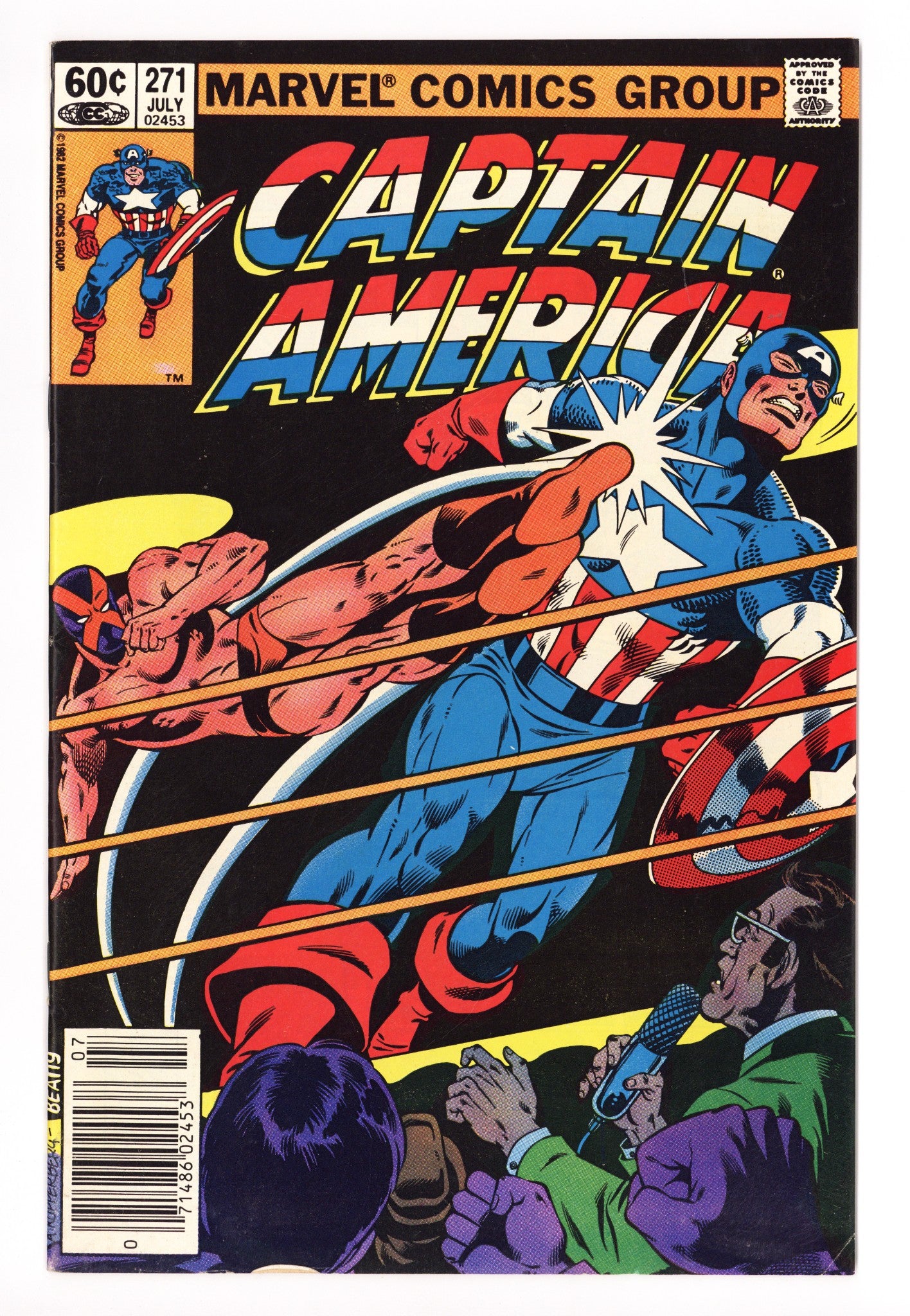 Captain America Vol 1 271 Mid Grade (1982) Newsstand 