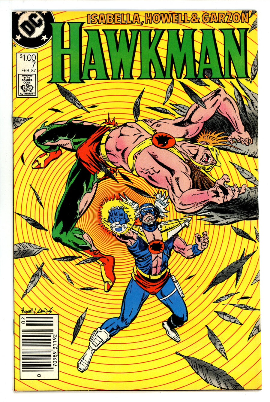 Hawkman Vol 2 7 VF (8.0) (1987) Canadian Price Variant 