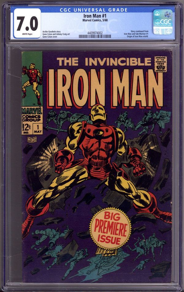 Iron Man Vol 1 1 CGC 7.0 (FN/VF) (1968)