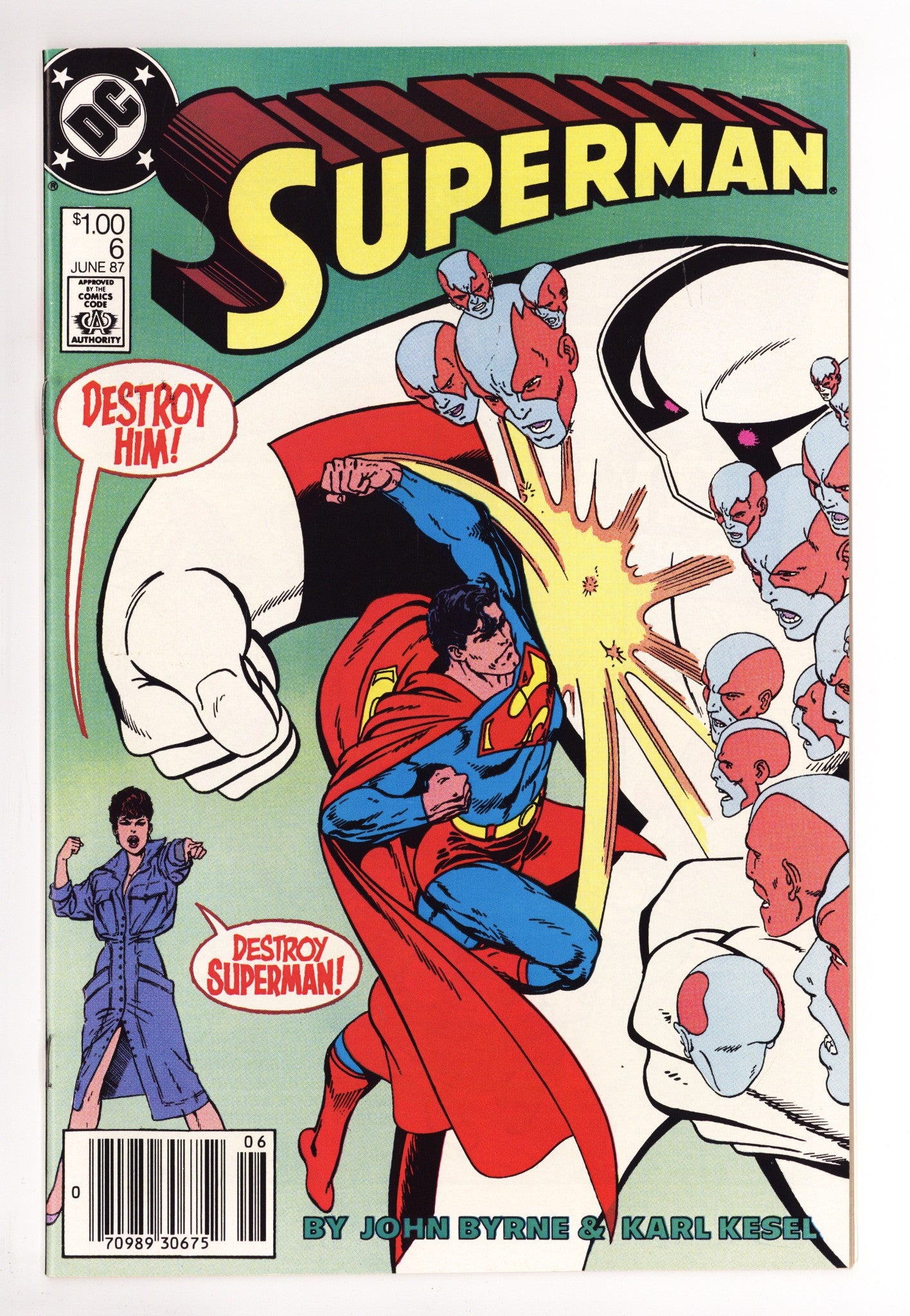 Superman Vol 2 6 NM- (9.2) (1987) Canadian Price Variant 