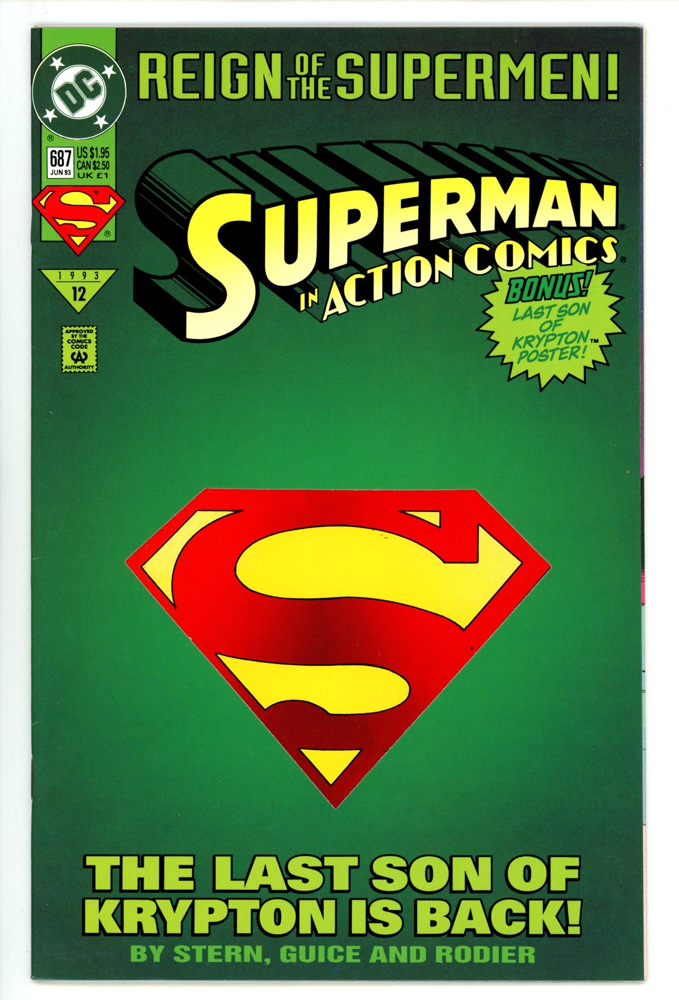 Action Comics Vol 1 687 Mid Grade (1993) 