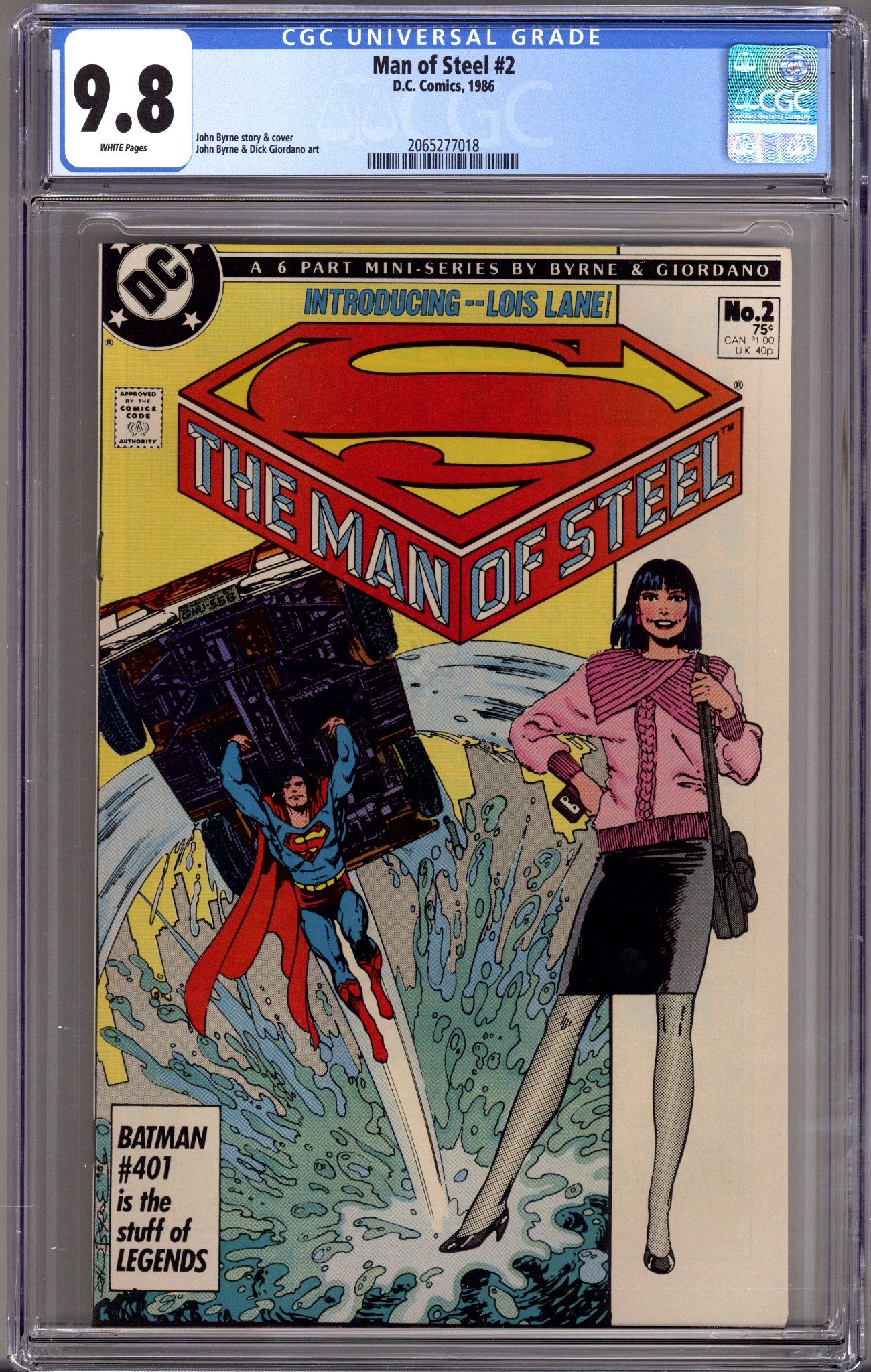 The Man of Steel Vol 1 2 CGC 9.8 (NM/M) (1986) 