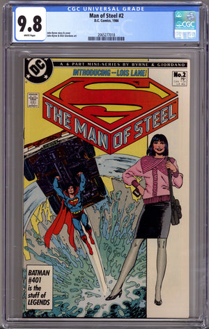 The Man of Steel Vol 1 2 CGC 9.8 (NM/M) (1986)