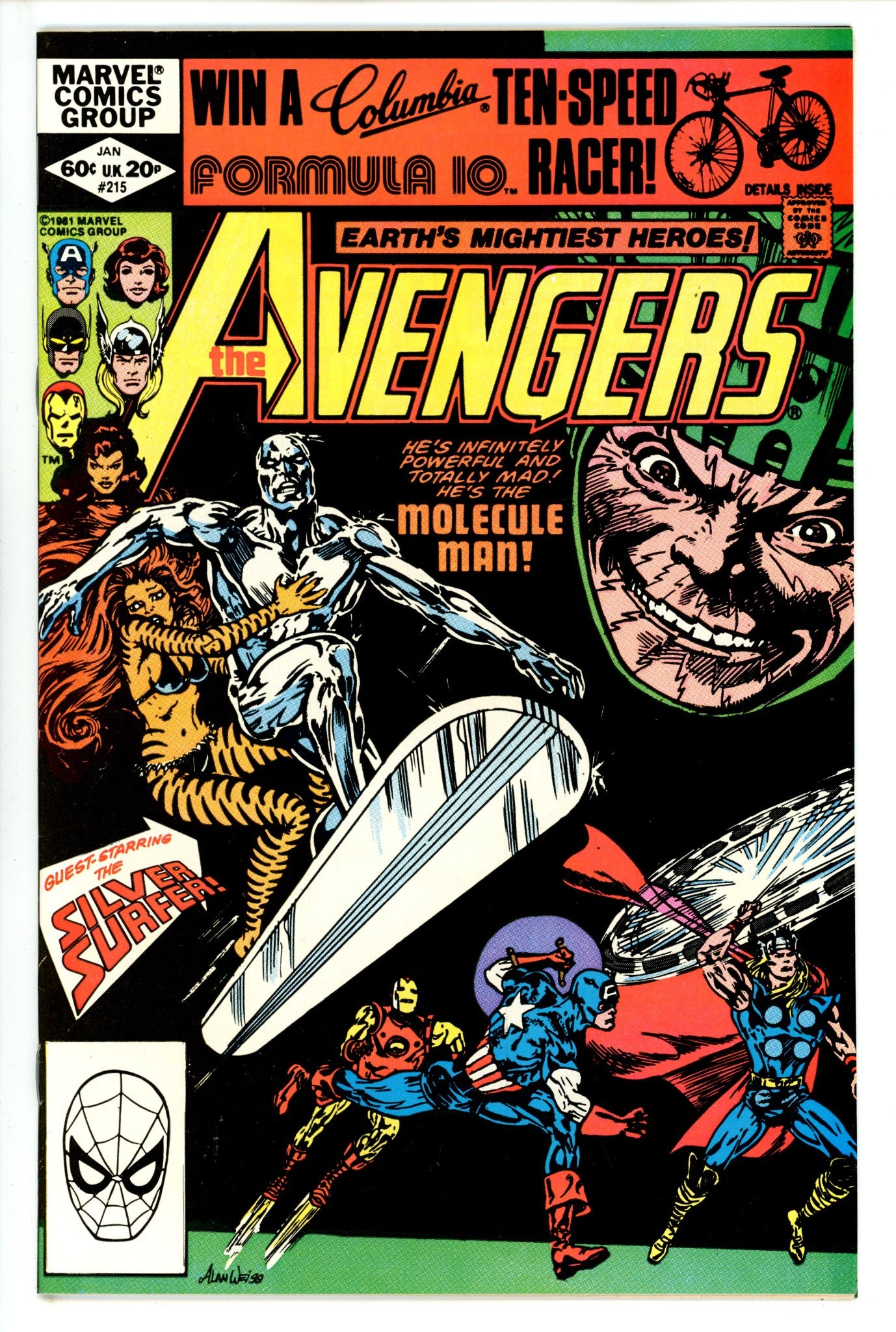 The Avengers Vol 1 215 (1982)